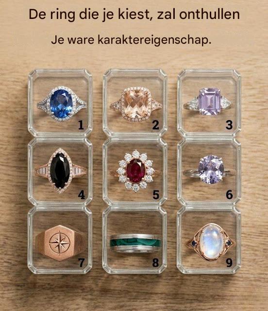 De ring die je kiest, onthult je ware persoonlijkheid…