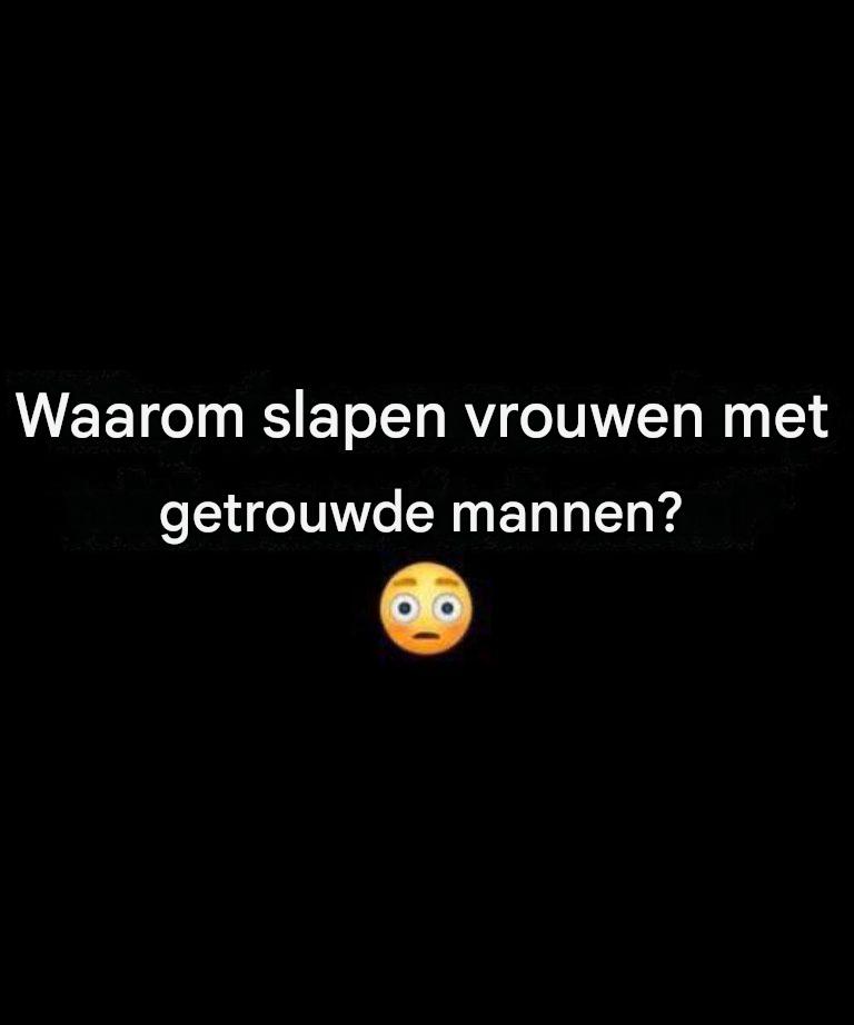 Waarom sommige mensen trouwen met iemand die al getrouwd is