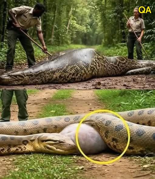 HT14. Parkwachters rode anaconda na schokkende ontdekking