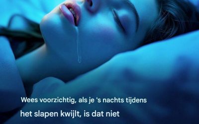Wees voorzichtig als je ‘s nachts kwijlt. Dit is wat je lichaam je probeert te vertellen.