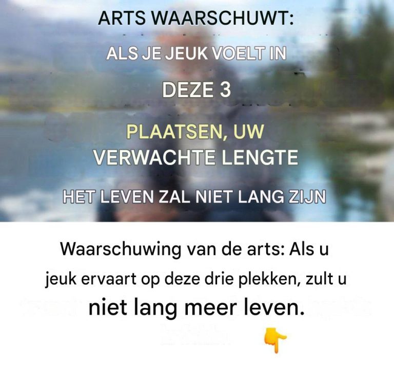 Dokterswaarschuwing: Als u op deze 3 plekken heeft, is uw levensverwachting kort.