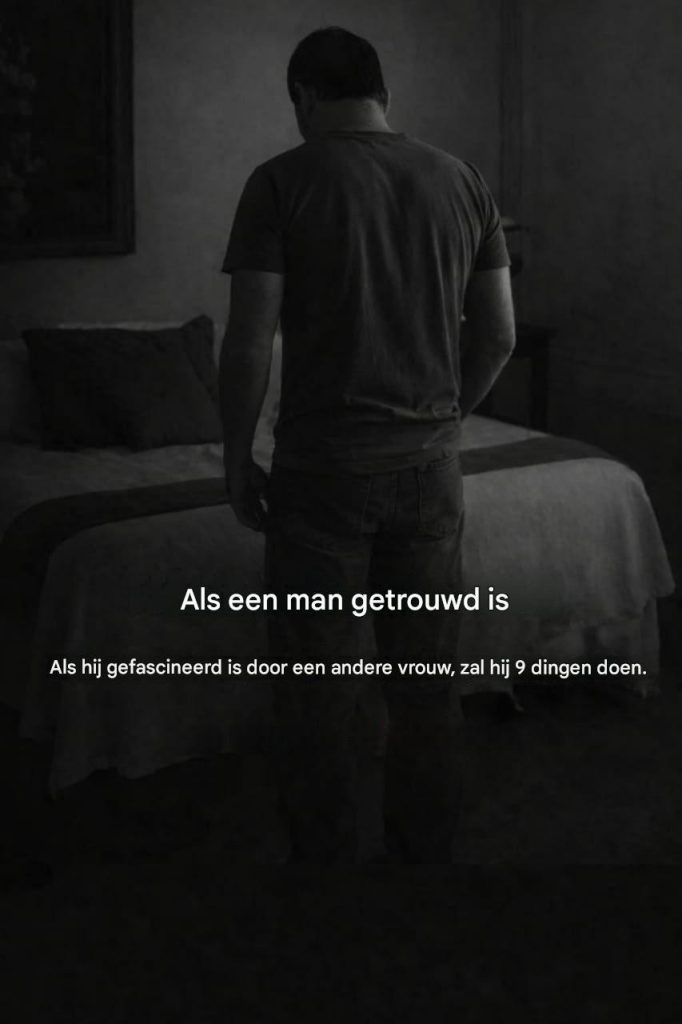 Als een getrouwde man zich voelt tot een andere vrouw, zal hij deze 9 dingen doen.