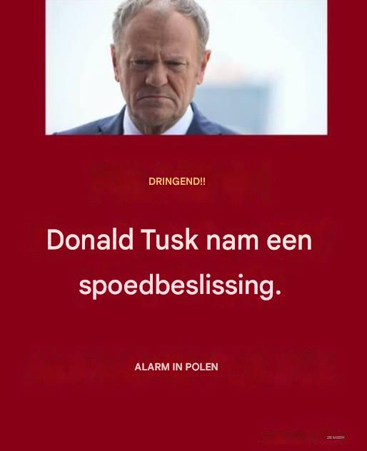Premier Tusk is de verbinding kwijt! Alarm in Polen