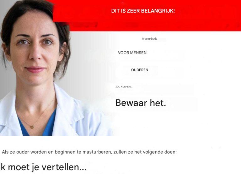 Als je oud bent en masturbeert, moet ik je dit vertellen…