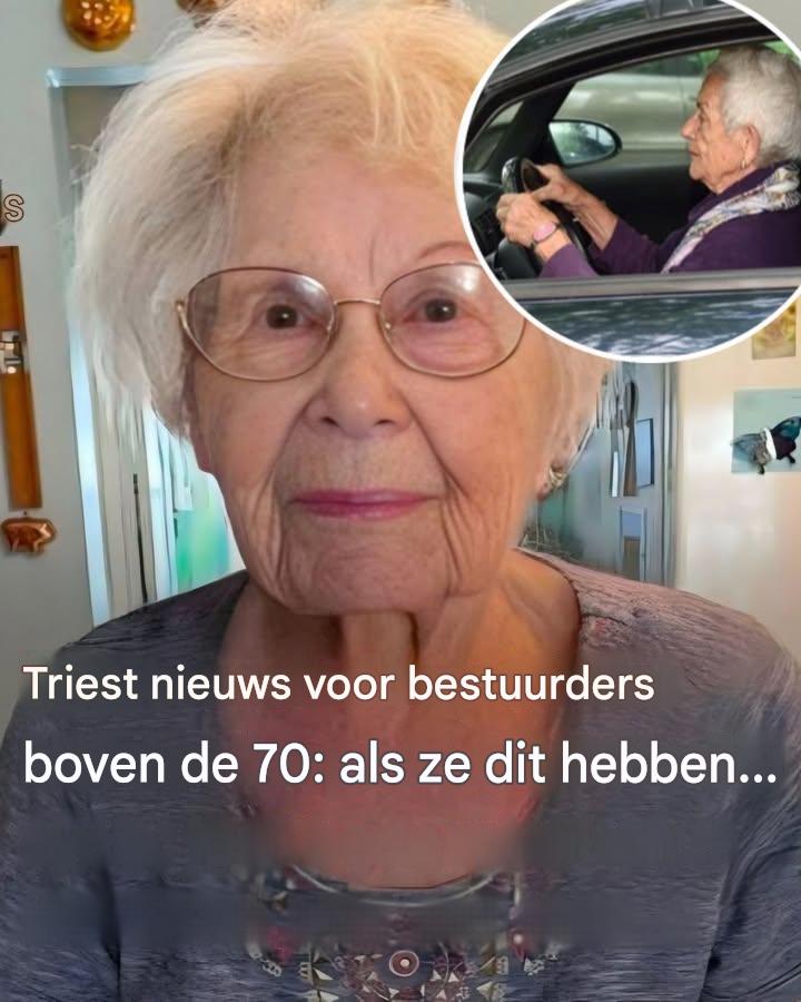 Senioren: Triest nieuws voor automobilisten boven de 70… Lees meer