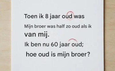 Hoe oud is mijn broer?