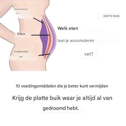 10 voedingsmiddelen die je moet vermijden om de platte buik te krijgen waar je altijd al van gedroomd hebt