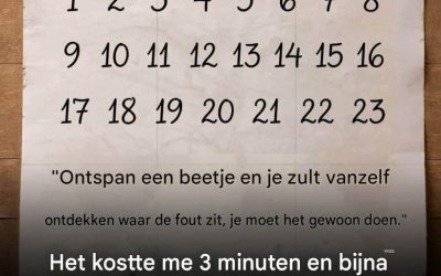 Het kostte me 3 minuten en ik gaf het bijna op! De fout in deze reeks is zo overduidelijk dat ik er gek van word.