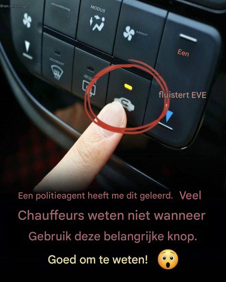 De dashboardknop die de meeste bestuurders negeren – en waarom die eigenlijk wel belangrijk is.