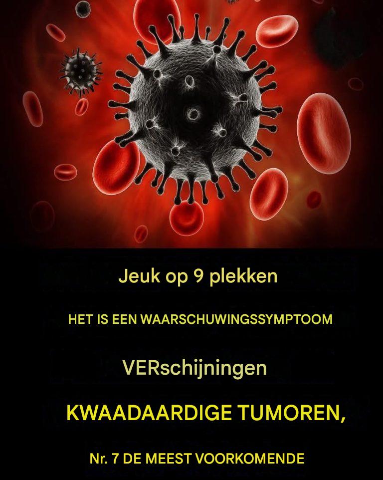 Jeuk op 9 plekken: Een waarschuwingssignaal voor een plaag van ongedierte, waarbij plek 7 het meest voorkomt.