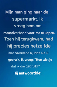 Het moment in de supermarkt waarop ik ongeveer hoeveel hij van mij houdt.