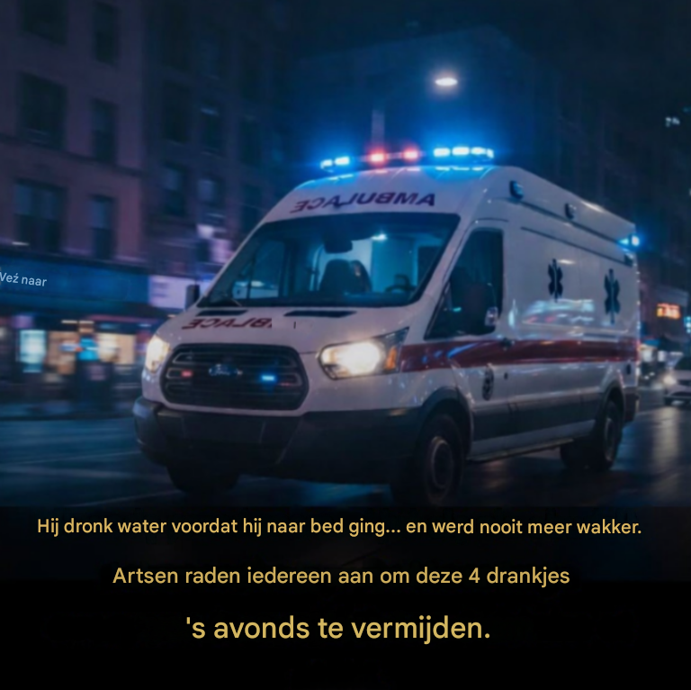 Hij dronk water voor het slapengaan… en werd nooit meer wakker. Artsen raadt iedereen aan om deze vier dranken ‘s avonds te vermijden.