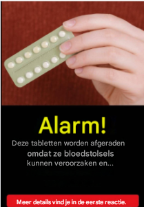 WAARSCHUWING! Deze pillen worden afgeraden omdat ze bloedstolsels kunnen veroorzaken en…