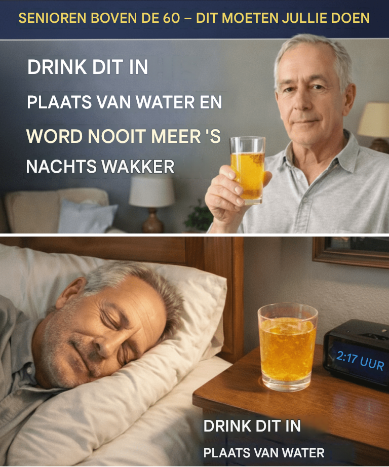 SENIOREN: Kunt u ‘s nachts niet doorslapen? Drink DIT in plaats van water voor een onmiddellijk diepe slaap.