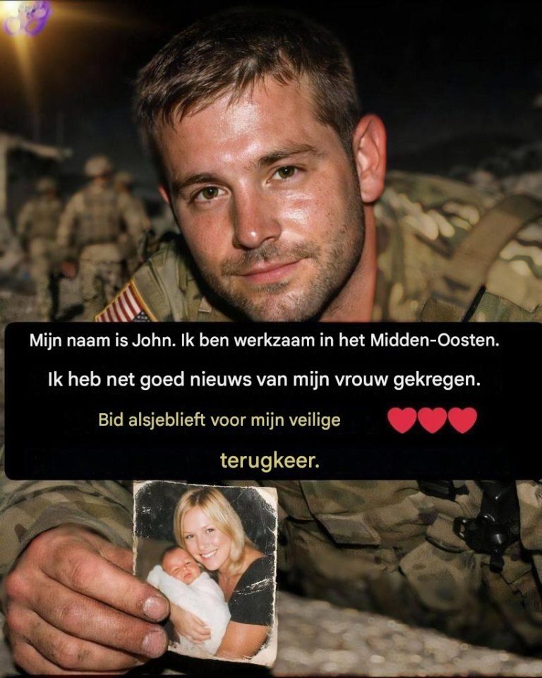 ACHTER HET UNIFORM… SCHUILT EEN HART DAT NAAR HUIS VERLANGT. John dient ver van huis in het Midden-Oosten.