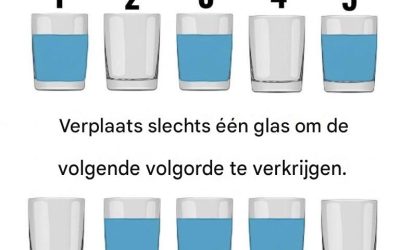 Kun jij deze glazen puzzel oplossen? De meeste mensen niet!