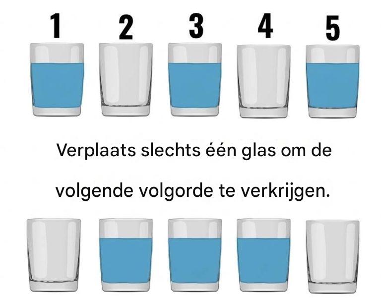 Kun jij deze glazen puzzel oplossen? De meeste mensen niet!