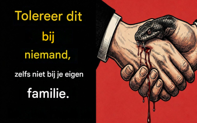 Tolereer dit gedrag van niemand, zelfs niet van je eigen familie.