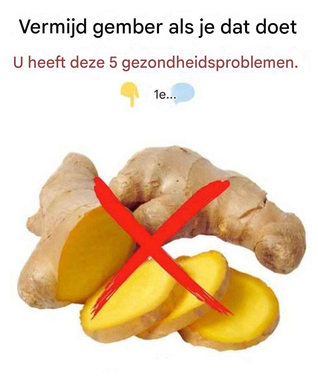 Vermijd gemberthee als u een van deze gezondheidsproblemen heeft.