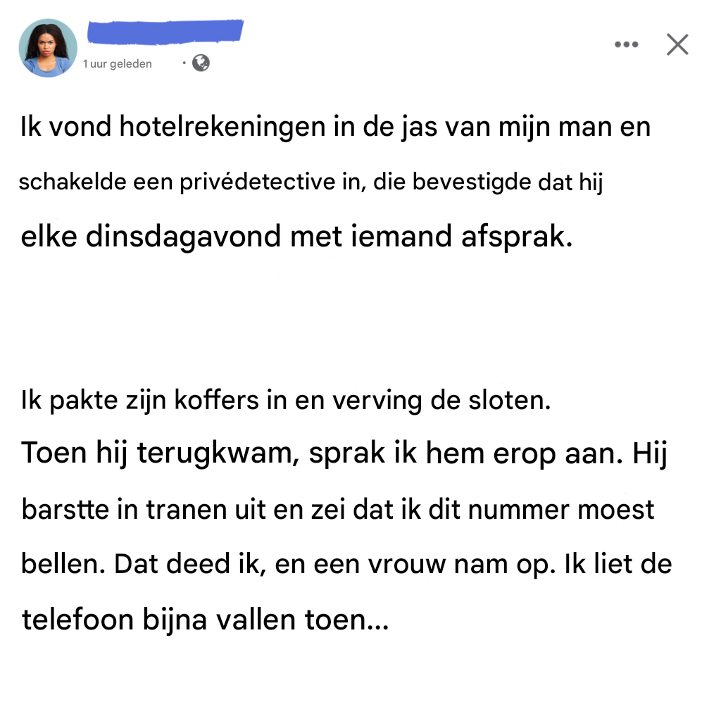 De hotelrekeningen hebben mijn huwelijk verpest… als ik die vreselijke streek niet had uitgehaald.