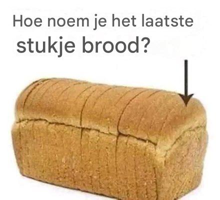 🍞Hoe heet het uiteinde van een sneetje brood?