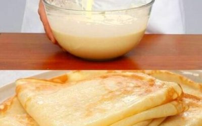 Wauw! Vanaf nu maak ik pannenkoeken ALTIJD op deze manier: 250 ml bruisend water, 100 g suiker…