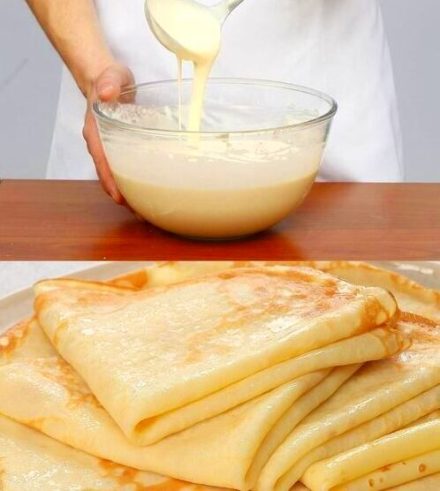 Wauw! Vanaf nu maak ik pannenkoeken ALTIJD op deze manier: 250 ml bruisend water, 100 g suiker…