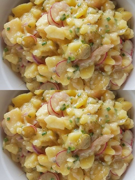 Een snelle, eenvoudige aardappelsalade die goed is voor gewichtsverlies.